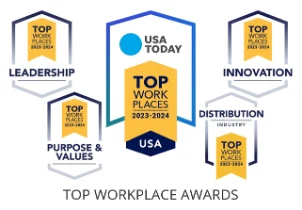 USA Today Top Workplaces badge